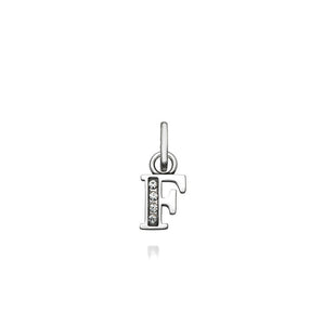 Mini charm F cristal