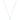 Collana Swarovski Pendente Attract Trilogy Round, bianco, Placcatura rodio