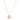 Collana Swarovski Sparkling Dance Round, rosso, Placcato oro rosa