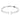 Bracciale Swarovski rigido Attract, bianco, placcato rodio