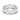 Anello Vittore Pear, bianco, placcato rodio (Misura 60)
