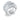 Anello Twist Wrap, bianco, placcato rodio (Misura 55)