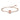 Bracciale rigido Millenia Swarovski Zirconi con taglio ottagonale, Rosa, Placcato color oro Rosa