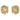 Orecchini Swarovski a lobo Harmonia Taglio Cushion, Tono dorato, Placcato color oro