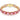 Braccialetto Swarovski Millenia, Taglio ottagonale, Rosa, Placcato color oro
