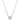 Pendente Imber, Taglio Round, Bianco, Placcato rodio