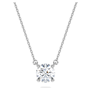 Pendente Eternity 1CT G VS, Diamanti creati in laboratorio Oro bianco 18 K