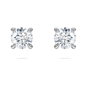 Orecchini a lobo Eternity  0,5CT G VS, Diamanti creati in laboratorio Oro bianco 18 K