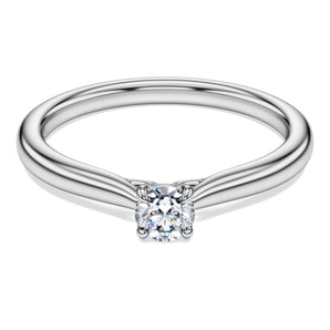 Anello solitario Eternity 1,2CT G VS, Diamanti creati in laboratorio Oro bianco 18 K