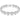 Bracciale Tennis Ariana Grande x Swarovski Taglio misto, Cuore, Bianco, Placcato rodio