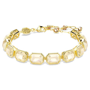 Bracciale Tennis Millenia Taglio ottagonale, Caramello, Placcato color oro