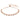 Bracciale Tennis Matrix Crystal Pearl, tagli Round, Bianco, Placcato color oro rosa
