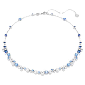 Collana Constella Taglio misto, Blu, Placcato rodio