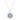 Pendente Magic Fiocco Di Neve, Blu, Placcato rodio