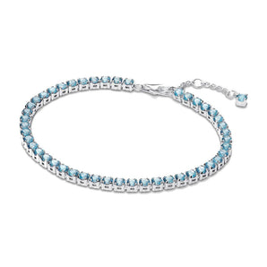 Bracciale Tennis Cristalli Azzurri
Argento Sterling 925 (Misura 18 Cm)