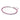 Bracciale Tennis Cristalli Rosa Scuro
Argento Sterling 925
(Misura 16 Cm)