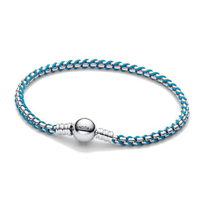 Bracciale Intreccio Tessuto Turchese
Argento Sterling 925 (Misura 20Cm)