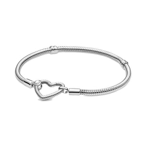 Bracciale Pandora con Chiusura a Cuore Componiibile