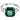 Anello Swarovski cocktail Attract Trilogy Cristallo taglio Square, Verde, Placcato rodio (Misura 58)