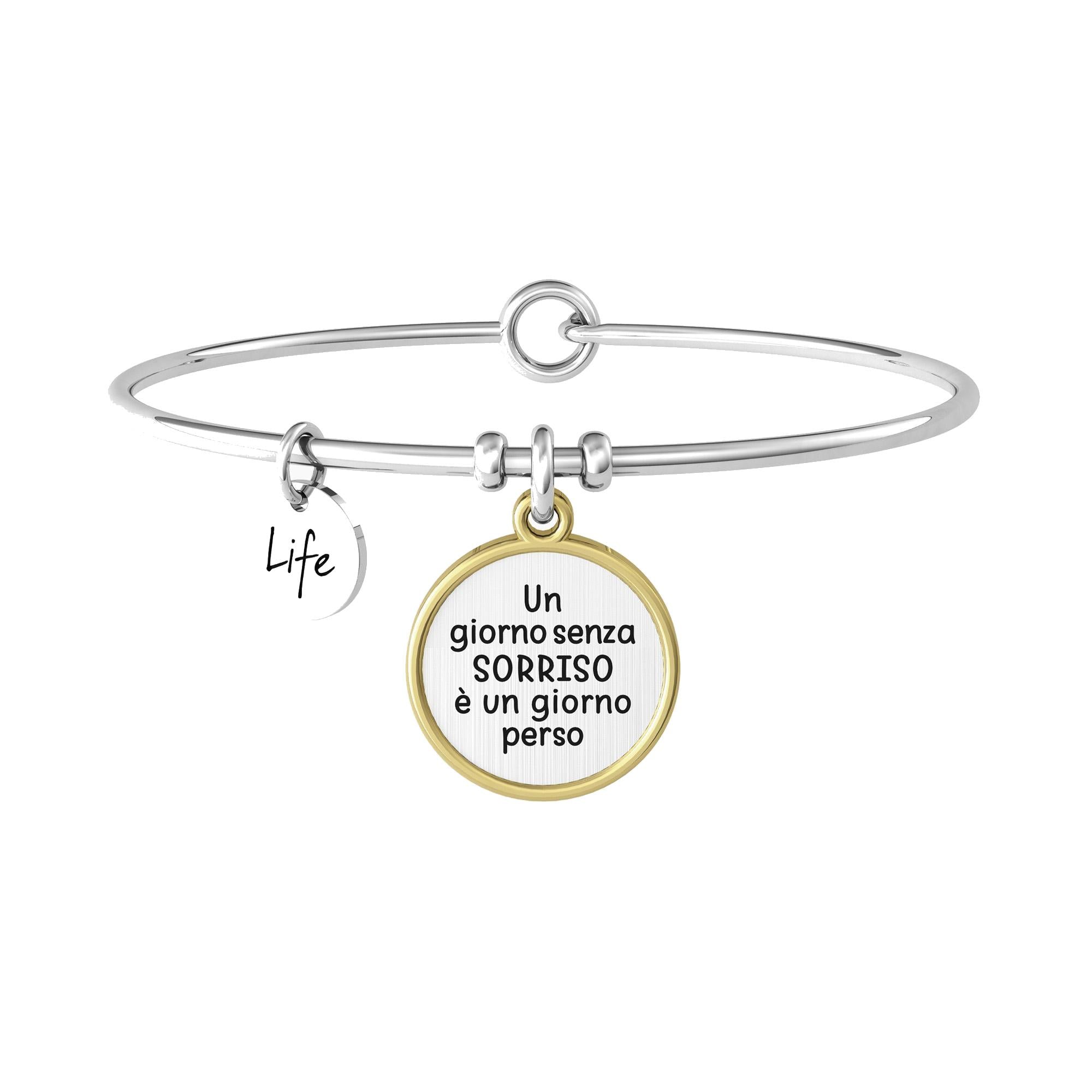 Bracciale Kidult rigido donna con frase