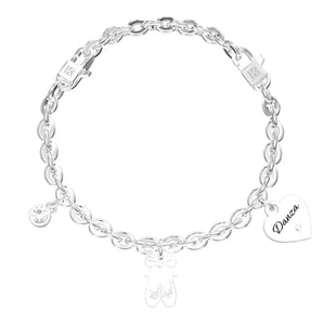 Bracciale Kidult regolabile con ciondolo scarpette