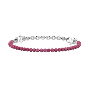 Bracciale componibile con zirconi rubino