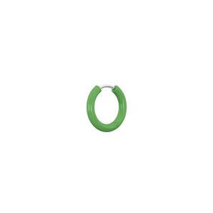 Orecchino componibile a cerchio verde
