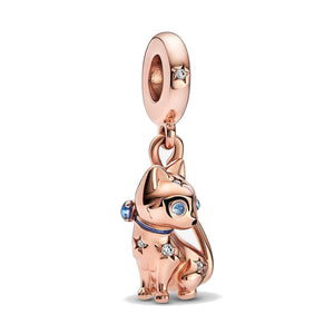 Charm Pandora Pendente Gattino con Occhi Scintillanti