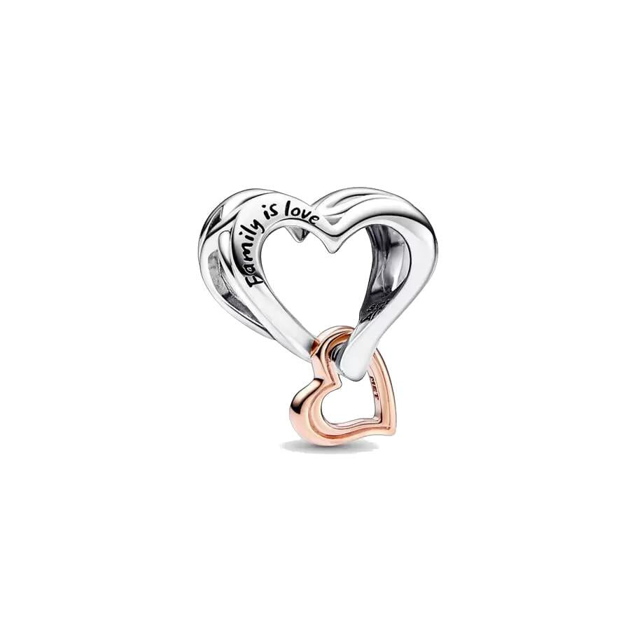 Charm Pandora Openwork Cuore Infinito "Familiy is Love"