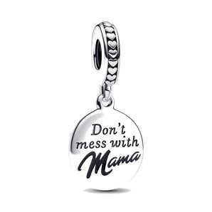 Charm Pendente "Don't' Mess with Mama" da incidere