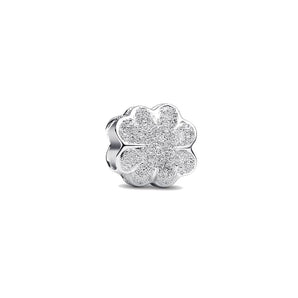 Mini Charm Quadrifoglio effetto diamantato
Argento Sterling 925