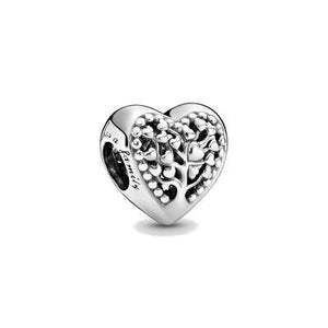 Charm Pandora a cuore Albero della Famiglia