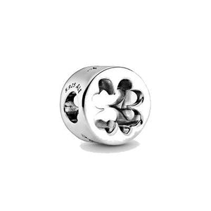 Charm Pandora openwork con quadrifoglio Fortuna