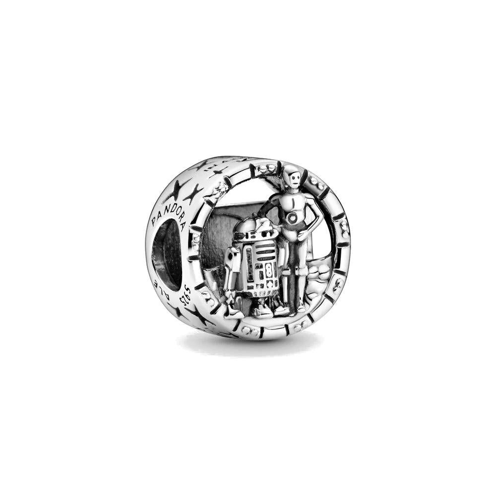 Star Wars, charm openwork C-3PO e R2-D2