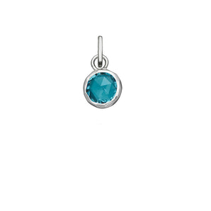 Mini charm cristal azzurro piccolo