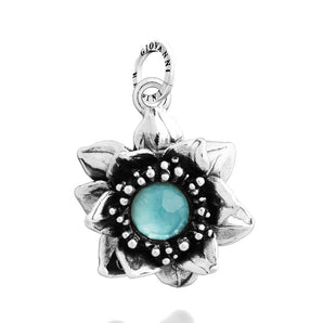 Charm Giovanni Raspini ninfea cabochon