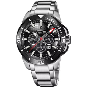 Orologio Festina da uomo cronografo bracciale acciaio