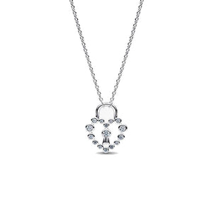 Collana Lucchetto Cuore Luminoso
Argento Sterling 925