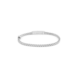 Bracciale in argento con diamante da uomo