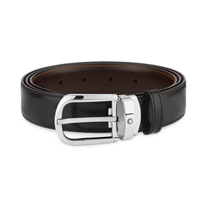 Cintura Reversibile Horseshoe 30 mm in Pelle