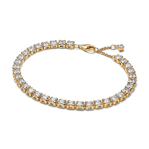 Bracciale Tennis con Pietre grandi
Placcatura in Oro 14k (Misura 20 cm)