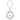 Accessorio per borse Taglio Round, Bianco, Placcato rodio