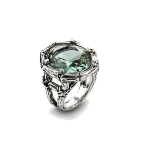 Anello Giovanni Raspini quarzo bambù