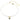 Girocollo Idyllia Crystal Pearl, Taglio misto, Ape, Bianco, Placcato color oro