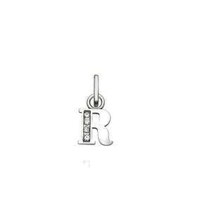 Mini charm R cristal
