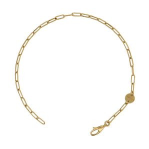Bracciale Rue Des Mille argento dorato con maglie allungate