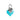 Charm cuore farfalle azzurro