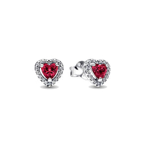 Orecchini Cuori in Rilievo Rossi
Argento Sterling 925