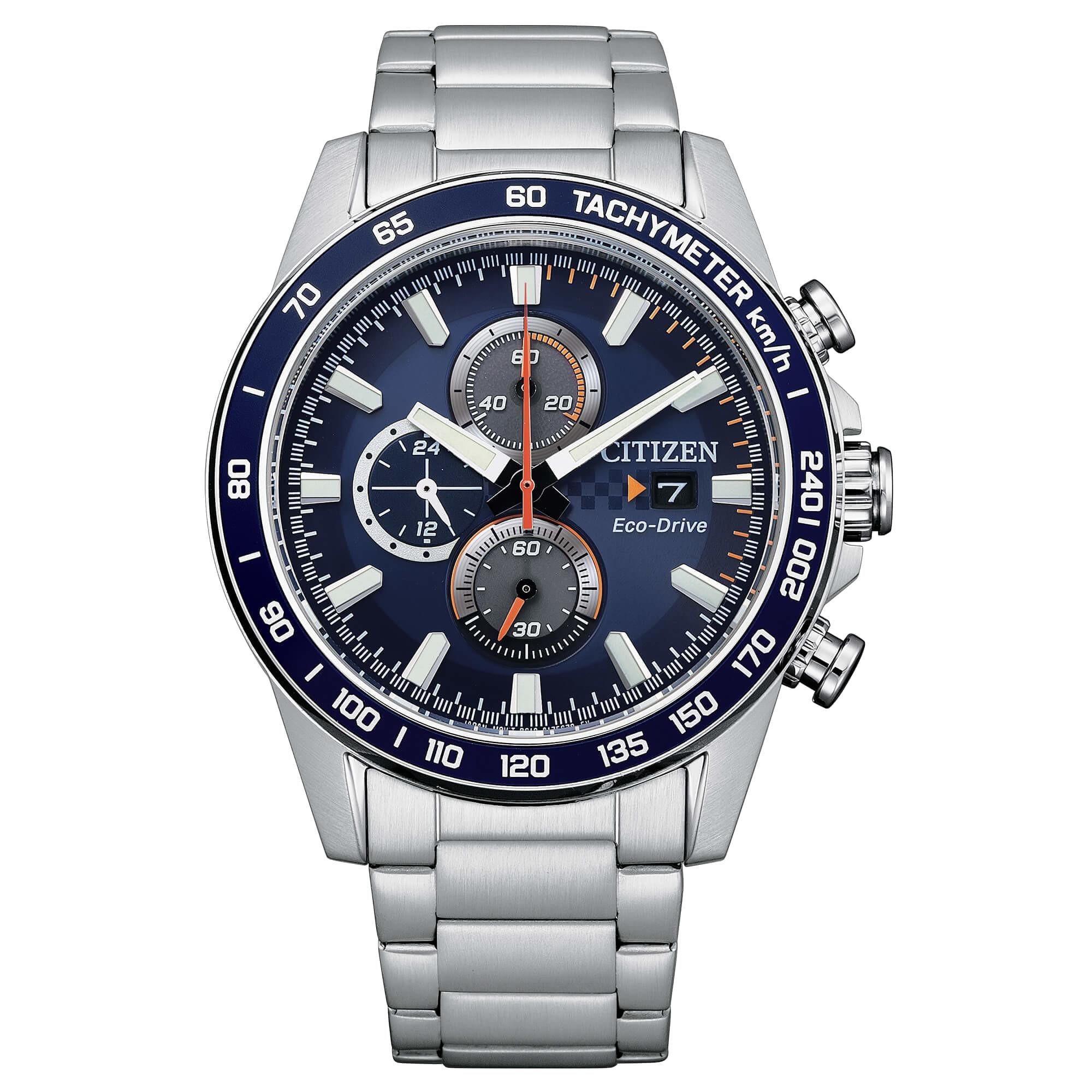 Orologio Citizen da uomo cinturino acciaio Crono Racing