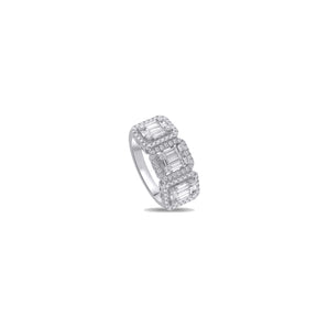 Anello in oro bianco e diamanti collezione Magia